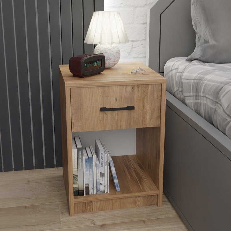 Κομοδίνο Ponil oak μελαμίνης 41x41x54.5εκ - Image 2