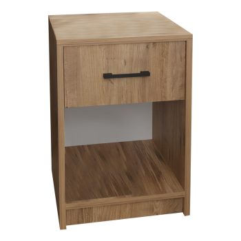 Κομοδίνο Ponil pakoworld oak μελαμίνης 41x41x54.5εκ 321-000046