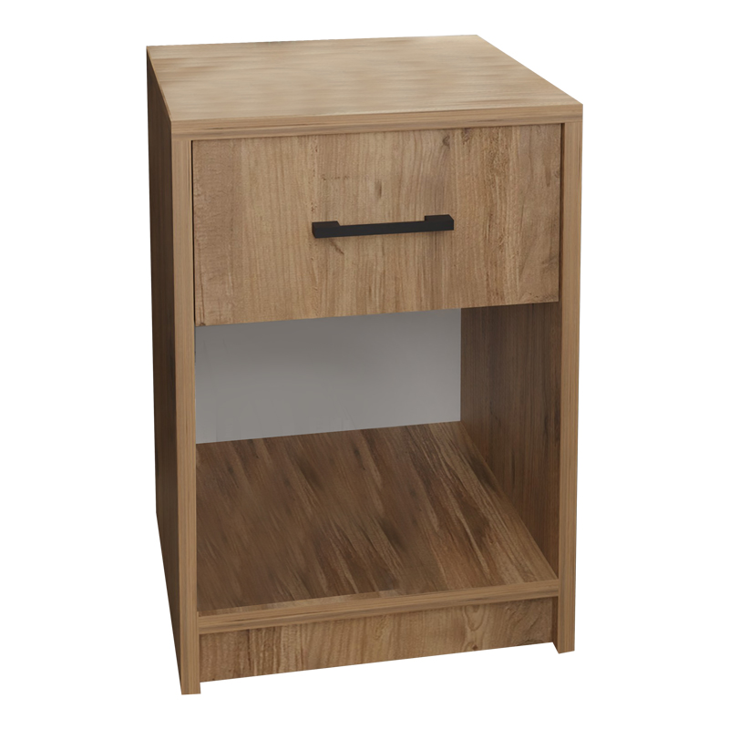 Κομοδίνο Ponil pakoworld oak μελαμίνης 41x41x54.5εκ 321-000046