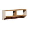 Κρεμάστρα τοίχου Gyrzi pakoworld oak-λευκό μελαμίνης 84x18x30εκ 321-000056