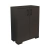 Ντουλάπι Yven pakoworld ανθρακί μελαμίνης 65x32x83εκ 321-000060