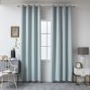 Beauty Home Κουρτίνα Blackout σκίασης με 8 κρίκους Ideal Art 8400 140x270 Σιέλ