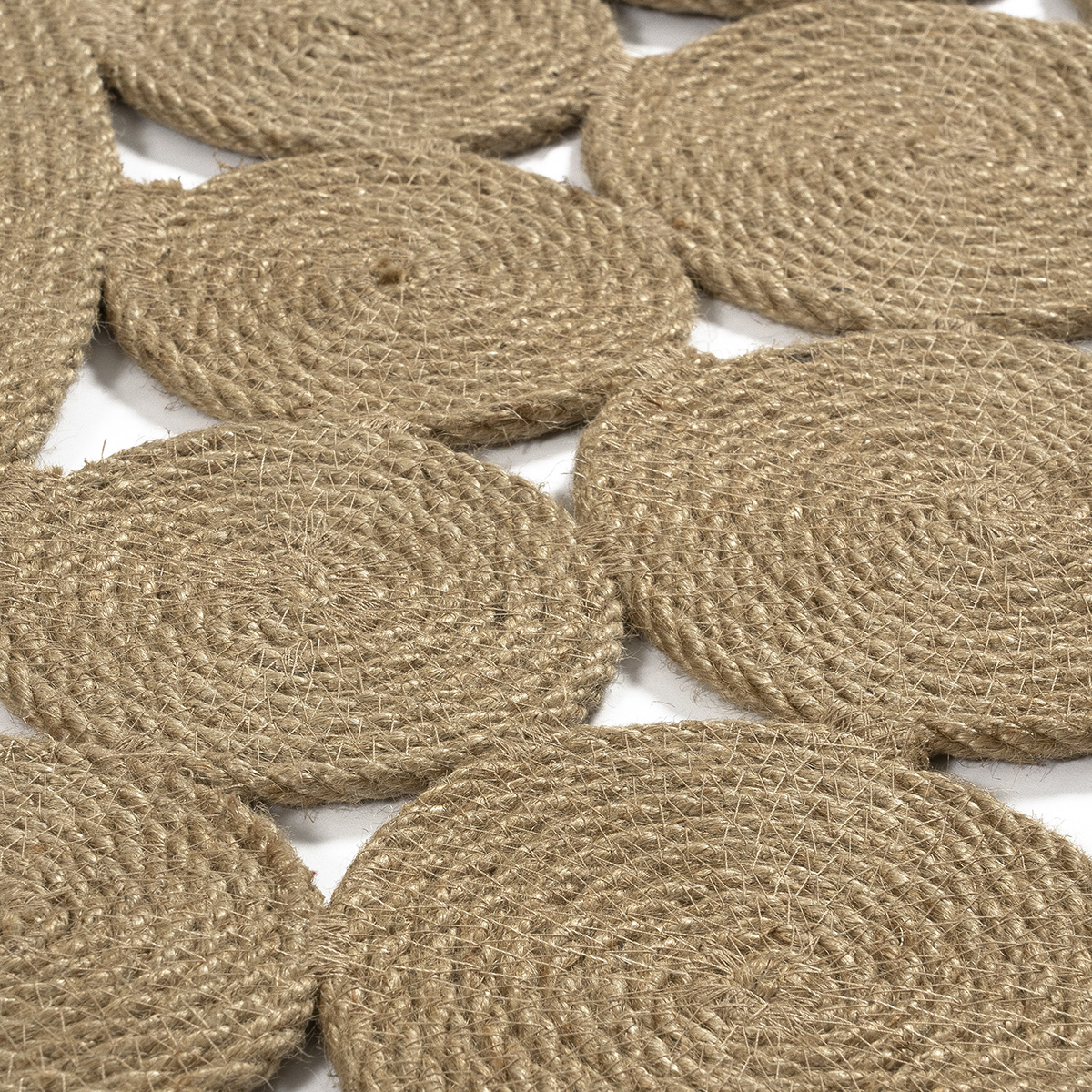Ροτόντα από Γιούτα 150x150 Natural Jute Art 9135 Μπέζ - Image 3