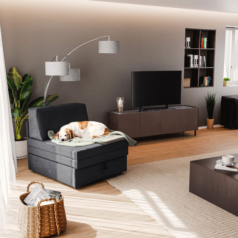 Έπιπλο τηλεόρασης Calliope wenge-μαύρο μαρμάρου 180x44x57εκ - Image 2