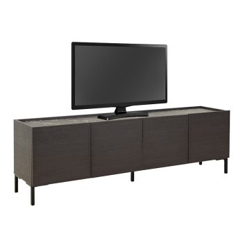 Έπιπλο τηλεόρασης Calliope pakoworld wenge-μαύρο μαρμάρου 180x44x57εκ 039-000184