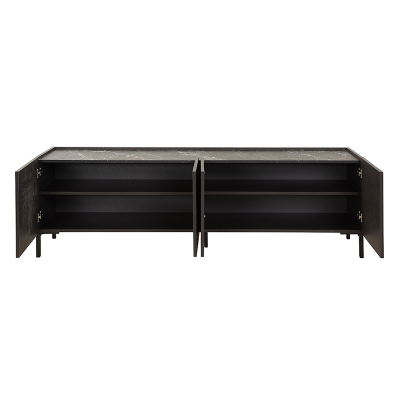 Έπιπλο τηλεόρασης Calliope wenge-μαύρο μαρμάρου 180x44x57εκ - Image 5