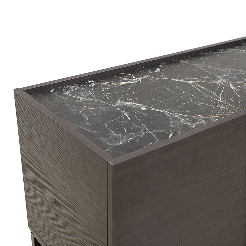 Έπιπλο τηλεόρασης Calliope wenge-μαύρο μαρμάρου 180x44x57εκ - Image 6