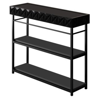 Κονσόλα PWF-0629 pakoworld ανθρακί-μαύρο 102x32x83εκ 071-001500