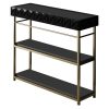 Κονσόλα PWF-0629 pakoworld ανθρακί-χρυσό 102x32x83εκ 071-001501