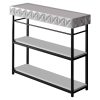 Κονσόλα PWF-0629 pakoworld λευκό-μαύρο 102x32x83εκ 071-001502