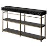 Κονσόλα PWF-0629 pakoworld ανθρακί-χρυσό 152x32x83εκ 071-001505