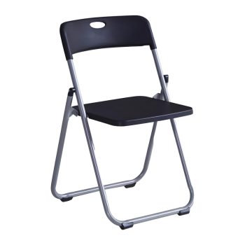 Καρέκλα πτυσσόμενη Daxton pakoworld PP μαύρο-ασημί 49x46.5x73.5εκ 072-000085