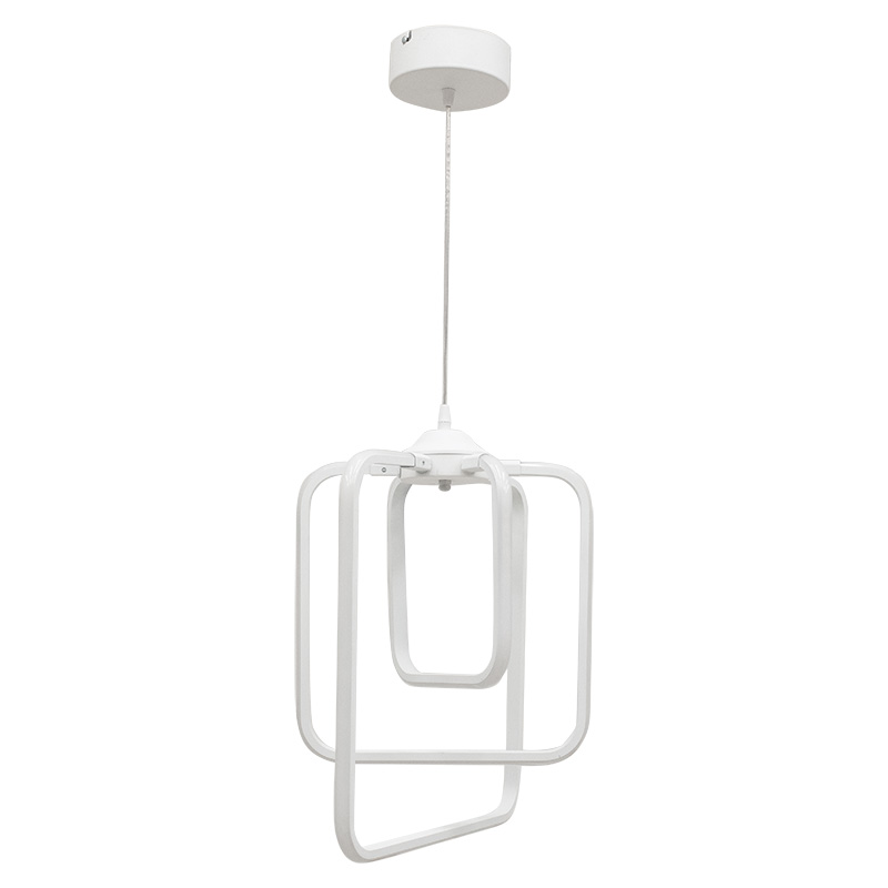 Φωτιστικό οροφής τρίφωτο PWL-0988 pakoworld LED 60W λευκό 40x40x80εκ 099-000089