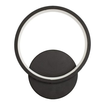 Φωτιστικό τοίχου-απλίκα PWL-0989 pakoworld LED 10W μαύρο Φ25x20εκ 099-000090