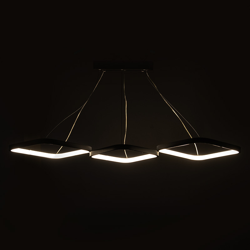 Φωτιστικό οροφής τρίφωτο PWL-1174 LED 3000K ασημί 90x32x36εκ - Image 2