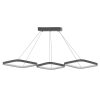 Φωτιστικό οροφής τρίφωτο PWL-1174 pakoworld LED 3000K ασημί 90x32x36εκ 099-000163
