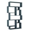 Βιβλιοθήκη Karmato pakoworld χρώμα πετρόλ 96x25.5x168.5εκ 119-001048