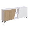 Μπουφές Hana pakoworld λευκό-φυσικό 180x35.5x82εκ 119-001174