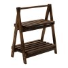 Ραφιέρα-στάντ φυτών Fenno pakoworld ξύλo καρυδί 58x34x67xεκ 120-000164