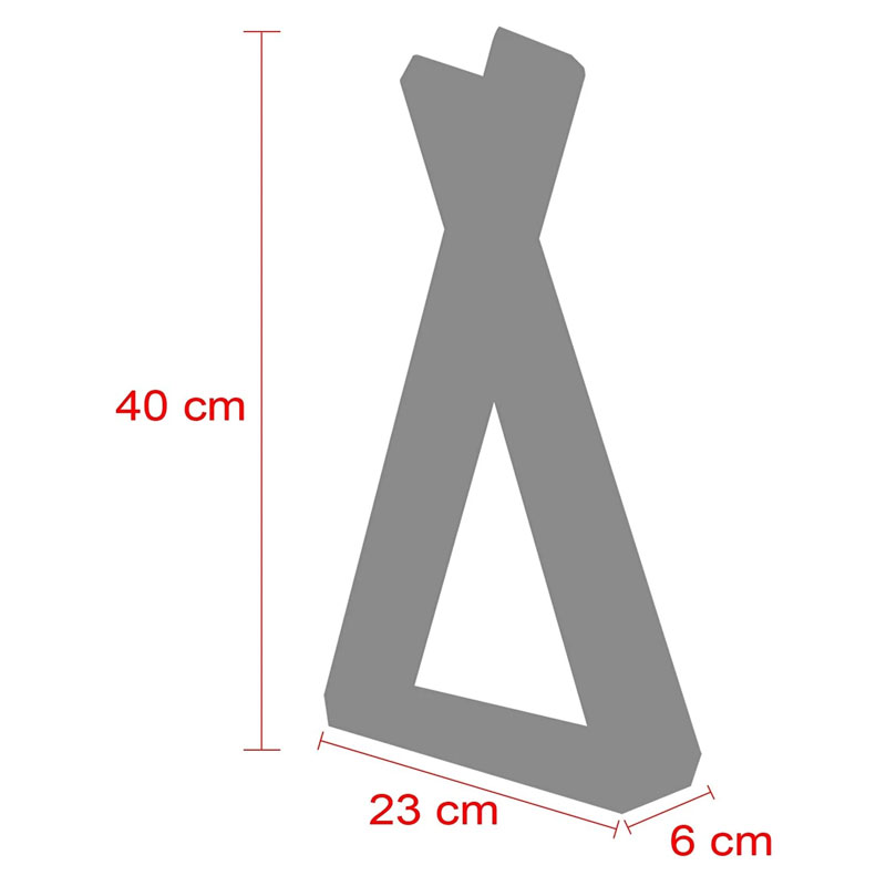 Ραφιέρα τοίχου Hemla φυσικό-λευκό 23x6x40εκ - Image 3