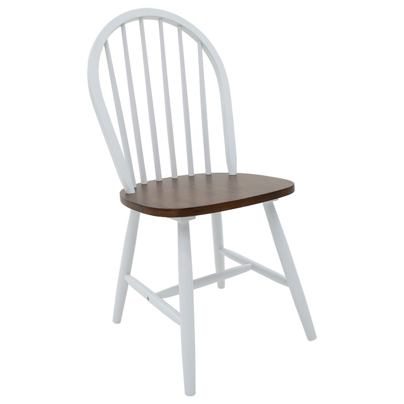 Τραπεζαρία Alice-Adalyn σετ 5τμχ MDF καρυδί-λευκό Φ106x78εκ - Image 3