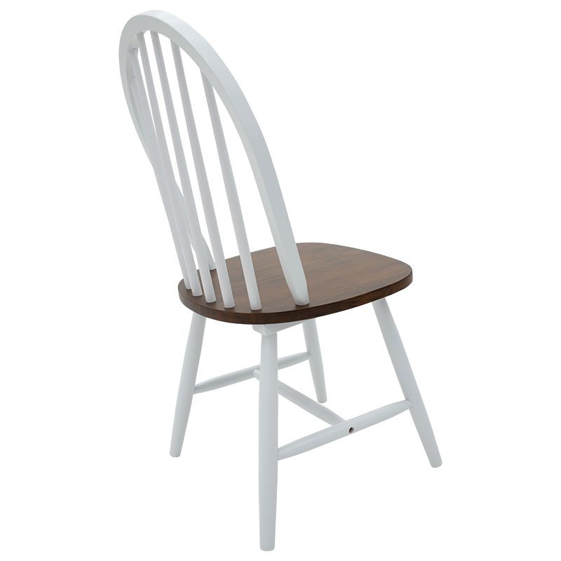 Τραπεζαρία Alice-Adalyn σετ 5τμχ MDF καρυδί-λευκό Φ106x78εκ - Image 4