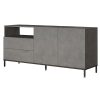 Μπουφές Evaluate pakoworld ανθρακί antique-wenge 170x46.5x75.5εκ 176-000125