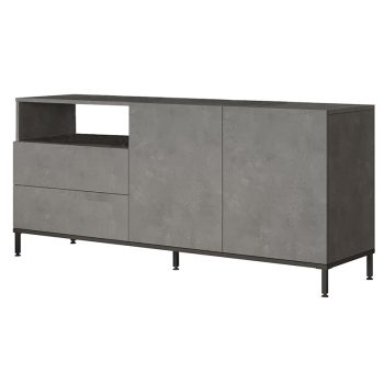 Μπουφές Evaluate pakoworld ανθρακί antique-wenge 170x46.5x75.5εκ 176-000125