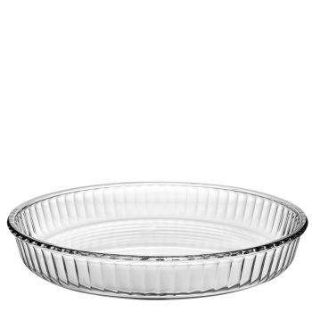 BORCAM TART ROUND TRAY TEMPERED H: 5 D: 31