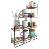 Ραφιέρα 3ων τεμ Hocus pakoworld μαύρο-φυσικό 14x14x60εκ 191-000013