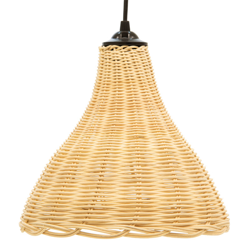 Φωτιστικό οροφής μονόφωτο PWL-1104 Ε27 bamboo φυσικό Φ25x70εκ - Image 3