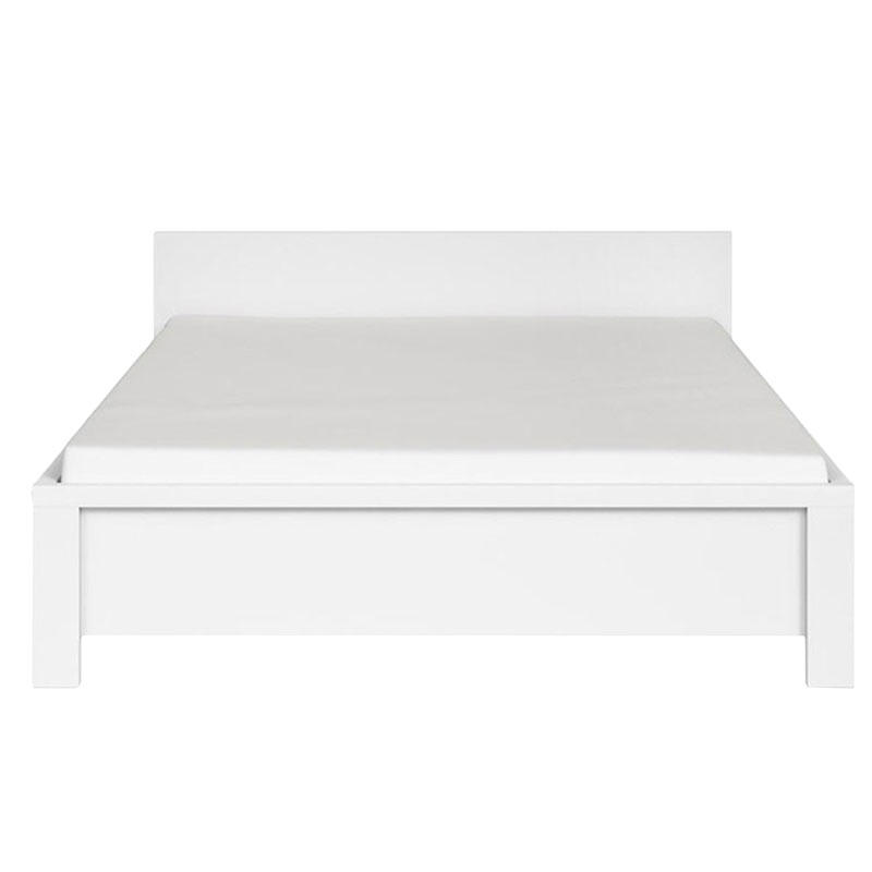 Κρεβάτι διπλό Fansi pakoworld λευκό 160x200εκ 195-000040