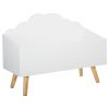 Κουτί αποθήκευσης Tiggy pakoworld λευκό-φυσικό 58x28x45