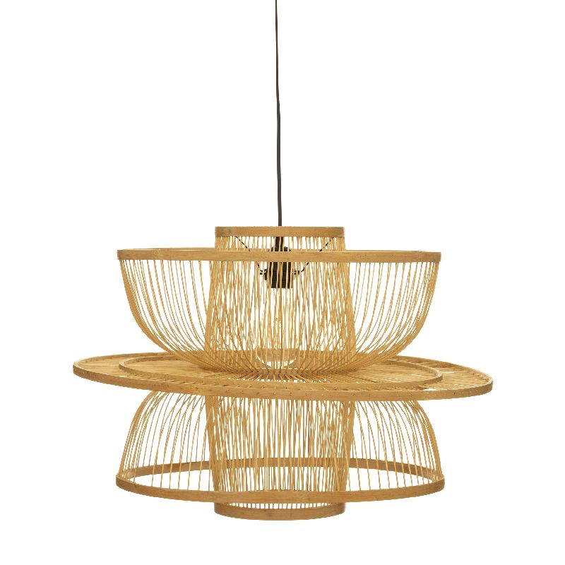 Φωτιστικό οροφής μονόφωτο Orgalia pakoworld Ε27 φυσικό Φ58x45εκ 199-000466