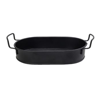 ΔΙΣΚΟΣ ΟΒΑΛ LARGE ΜΕΤΑΛ. ΜΕ ΛΑΒΕΣ ΜΑΥΡΟ 38-43X21X5EK TEM104 Espiel