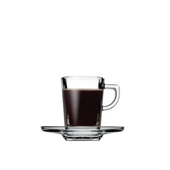 CARRE CUP AND SAUCER ESPRESSO TEMPERED 75CC P/2016 GB6.OB24. (smA) SP95754K6 Espiel