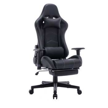 Καρέκλα γραφείου gaming Zeldo pakoworld pu μαύρο 66x56x135εκ 232-000010