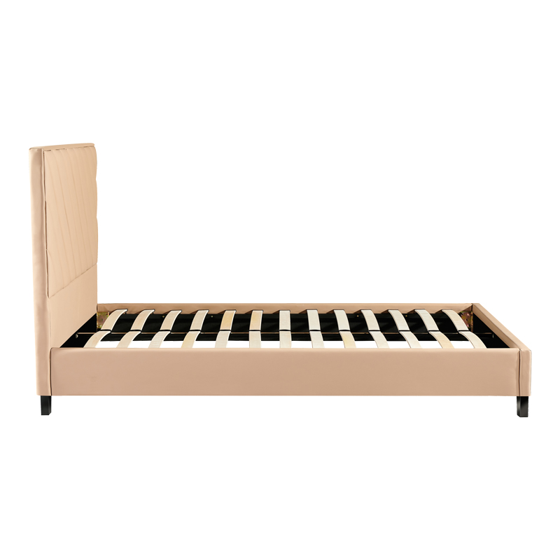 Κρεβάτι διπλό Franky pu μπεζ 160x200εκ - Image 3