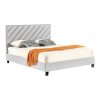 Κρεβάτι διπλό Franky pakoworld pu ανθρακί 160x200εκ 279-000008