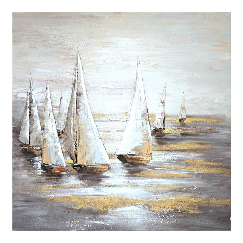 Πίνακας σε καμβά Sailer I Inart 100x3x100εκ 296-000026