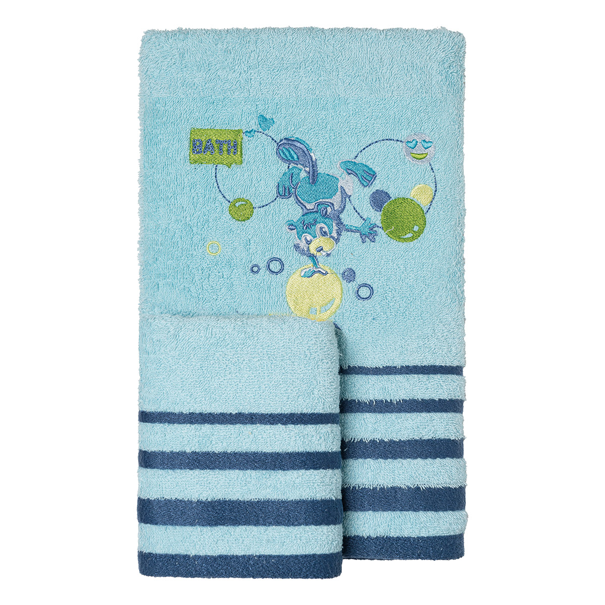 Beauty Home Σετ πετσέτες Art 5417 Σετ 2τμχ Σιελ
