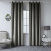 Beauty Home Κουρτίνα βελούδο σκίασης με 8 μεταλλικούς κρίκους Art 8399 140x270 Βιζόν