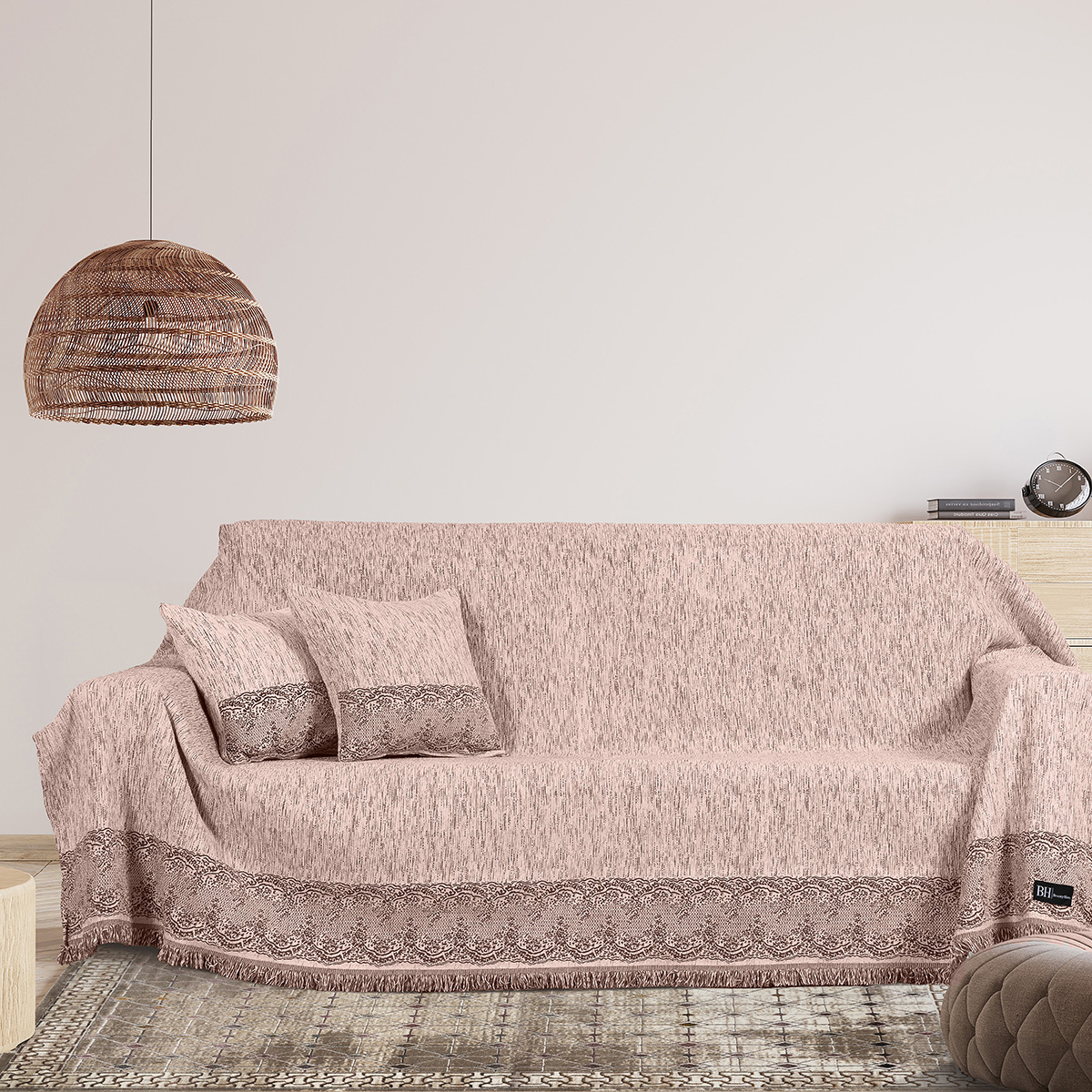 Μαξιλαροθήκη διακοσμητική Art 8548 40x40 Ροζ Beauty Home