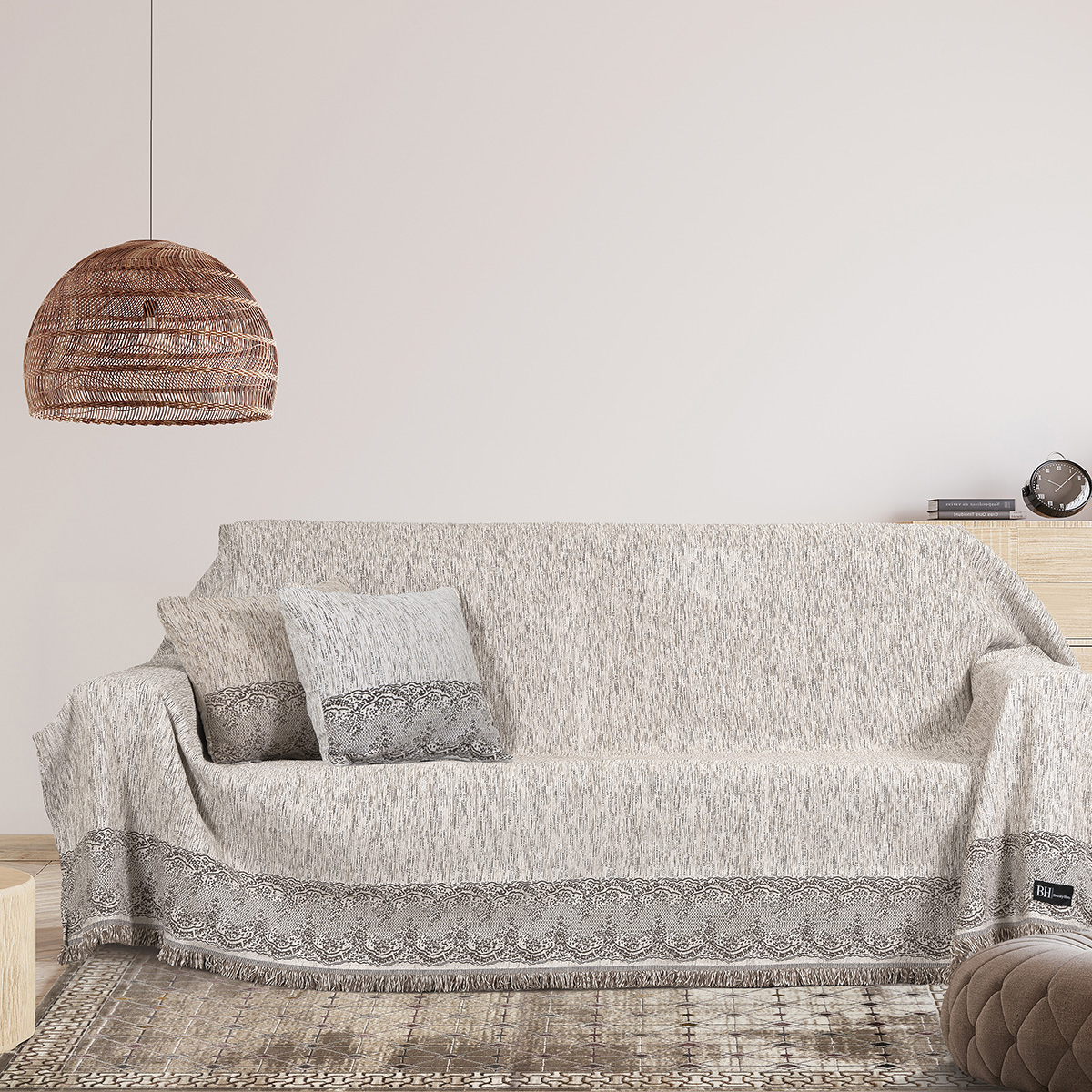 Μαξιλαροθήκη διακοσμητική Art 8549 40x40 Εκρού Beauty Home