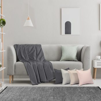 Beauty Home Μαξιλαροθήκη διακοσμητική Art 8587 40x40 Ανθρακί