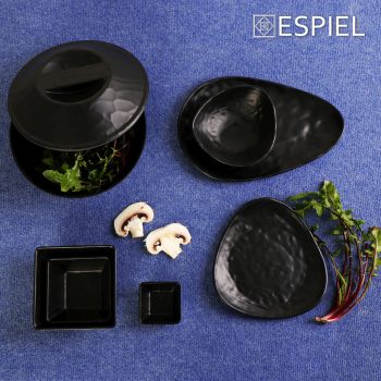 Alternative view of BLACK ΜΠΩΛ  ΤΡΙΓ.25X25,5X9ΕΚ WAVY MATTE ΜΕΛΑΜΙΝΗΣ