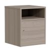 Κομοδίνο Foly pakoworld με ένα ντουλάπι γκρι oak 40x40x50εκ 049-000070