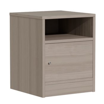 Κομοδίνο Foly pakoworld με ένα ντουλάπι γκρι oak 40x40x50εκ 049-000070