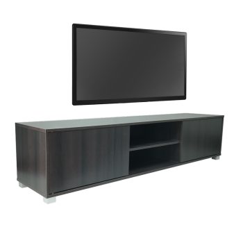 Έπιπλο τηλεόρασης Darion pakoworld μελαμίνης μαύρο 180x40x41εκ. 049-000083