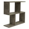 Βοηθητικό τραπέζι Kora pakoworld μελαμίνης γκρι oak 60x20x60εκ 049-000086
